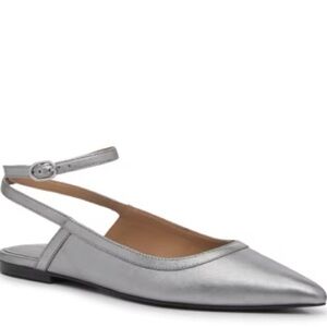 Free People Metallic Silver Heels